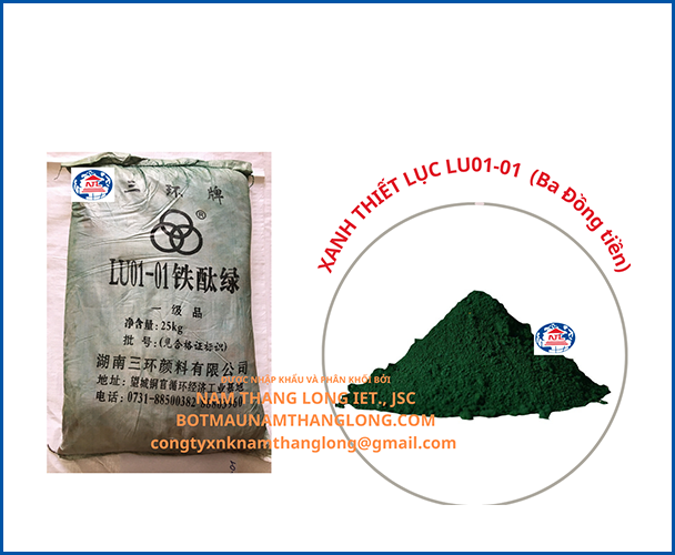 Xanh Thiết Lục LU01-01 (Ba Đồng Tiền)
